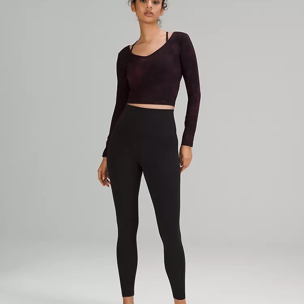 Lululemon Align Long Sleeves Cropped Top